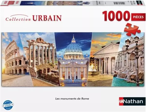 Les monuments de Rome - Puzzle 1000 pi�ces - Collection Urbain - Nathan