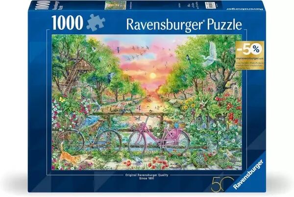 V�los � Amsterdam  - �dition 50 ans - Puzzle 1000 pi�ces - Ravensburger