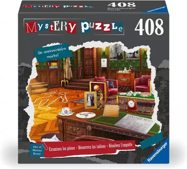 Mystery Puzzle - Un anniversaire mortel - Puzzle Familial 408 pi�ces - Ravensburger