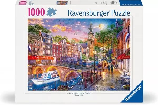 Coucher de soleil sur Amsterdam - Puzzle 1000 pi�ces - Ravensburger