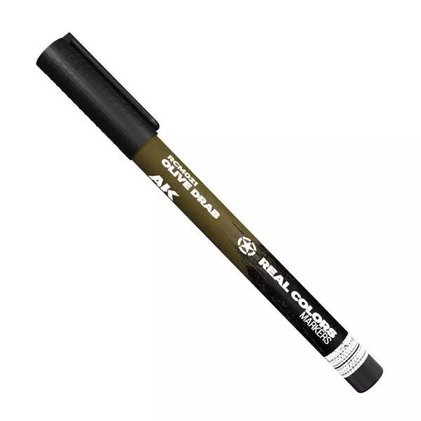 Taupe Olive (Olive Drab) - Real Colors Markers - Ak Interactive