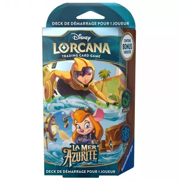 Lorcana - Chapitre Six : La Mer Azurite - Deck de D�marrage Go Go Tomago / Gadget Hackwrench (Saphir Emeraude)