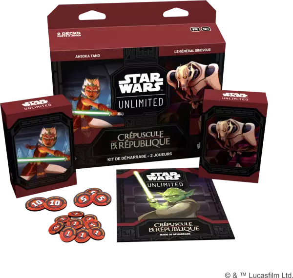 Stars Wars Unlimited - Cr�puscule de la R�publique - Kit 2 joueurs (fran�ais)