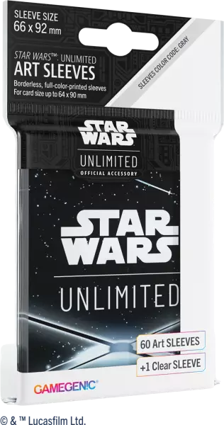 Stars Wars Unlimited - Art Sleeves : Card Back Black
