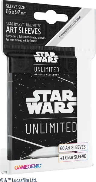 Stars Wars Unlimited - Art Sleeves : Card Back White
