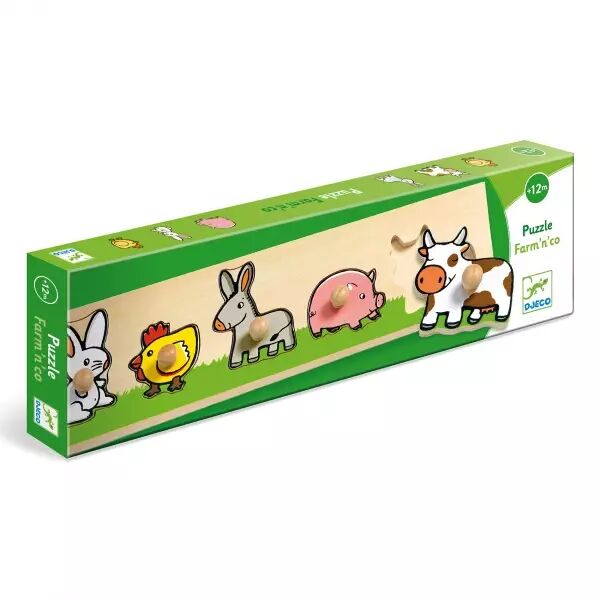 Farmn'co - Puzzle d'encastrement - Djeco