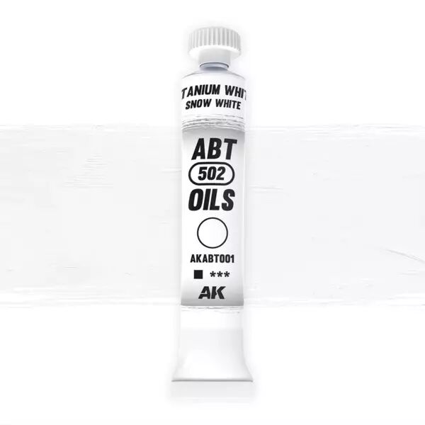 AK Interactive - ABT 502 Oil - Titanium White - Snow White