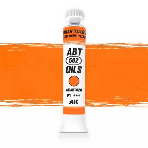 AK Interactive - ABT 502 Oil - Indian Yellow - Faded Dark Yellow