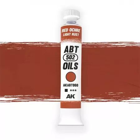 AK Interactive - ABT 502 Oil - Red Ochre - Light Rust