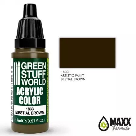 Artistic Paints - 1833 - Bestial Brown - Green Stuff World