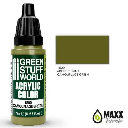 Artistic Paints - 1800 - Camouflage Green - Green Stuff World