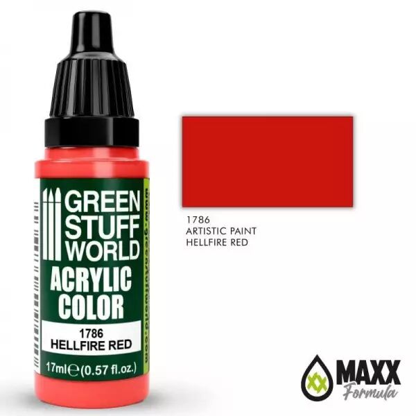 Artistic Paints - 1786 - Hellfire Red - Green Stuff World