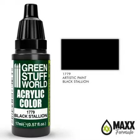 Artistic Paints - 1779 - Black Stallion - Green Stuff World