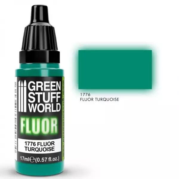 Peinture Fluor 17 Ml - Turquoise - Green Stuff World