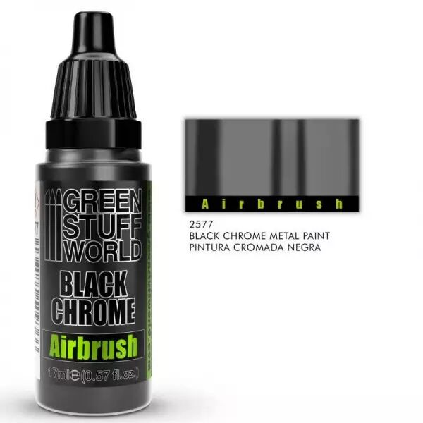 Peinture Noire Chromee a�rographe 17Ml - Green Stuff World