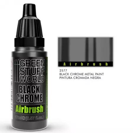 Peinture Noire Chromee aérographe 17Ml - Green Stuff World