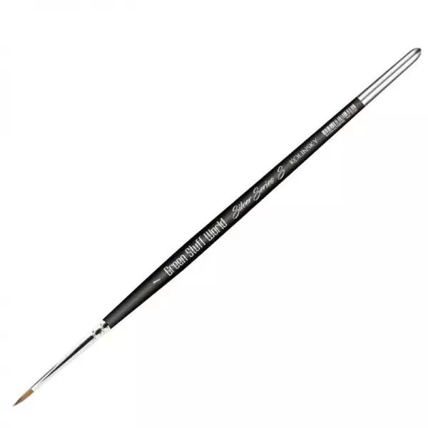 Pinceau Kolinsky Taille 1 - SILVER SERIE (S-type) - Green Stuff World