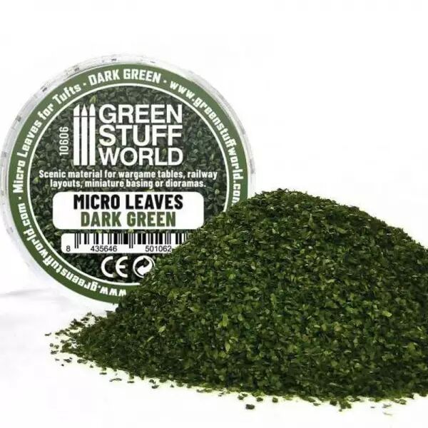 Micro Feuilles - M�lange vert fonc� - Green Stuff World