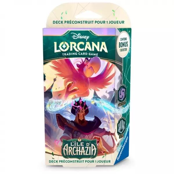 Lorcana - Chapitre 7 : L'ile d'Archazia - Deck de D�marrage Iago / Jafar (Am�thyste Acier)