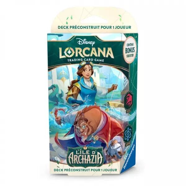 Lorcana - Chapitre 7 : L'ile d'Archazia - Deck de D�marrage Belle / La B�te (Rubis Saphir)