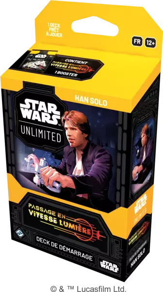 Stars Wars Unlimited - Passage en Vitesse Lumi�re - Deck 1 joueur Han Solo (fran�ais)