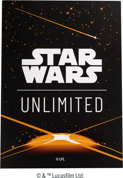 Stars Wars Unlimited - Art Sleeves - Card Back Orange