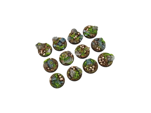 Graveyard Bases : Round 25mm (5) - Micro Art Studio
