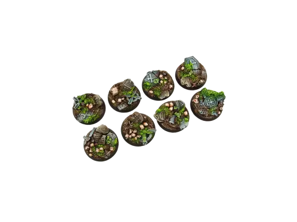Graveyard Bases : Round 32mm (4) - Micro Art Studio
