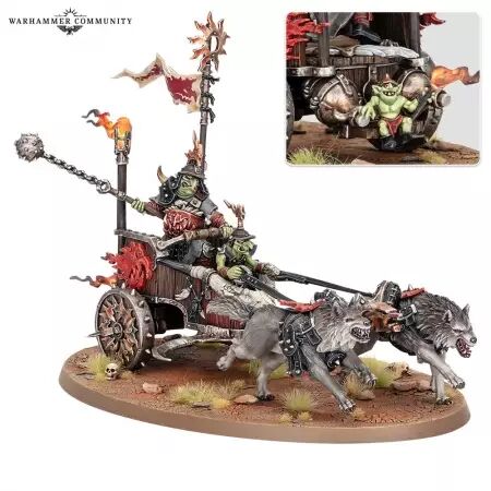 Gloomspite Gitz : Grogneboss Sur Rouleguerre - Warhammer Age of Sigmar
