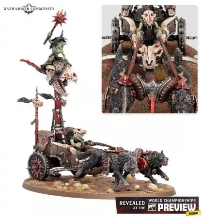 Gloomspite Gitz : Grogneboss Sur Rouleguerre - Warhammer Age of Sigmar