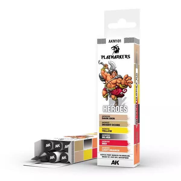 Playmarkers Set : Heroes - 6  Units - Ak Interactive
