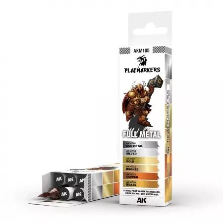 Playmarkers Set : Full Metal - 6  Units - Ak Interactive