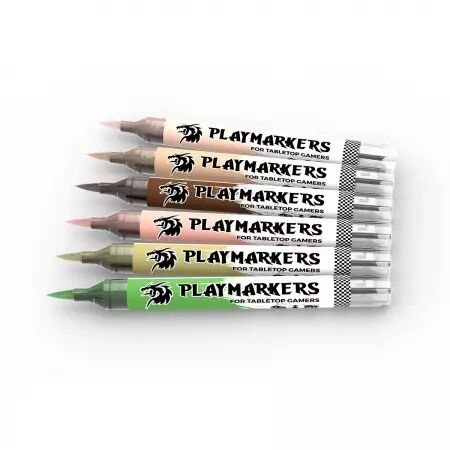 Playmarkers Set : Skin and Flesh Tones - 6  Units - Ak Interactive