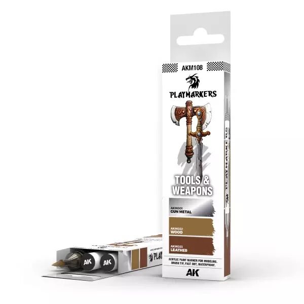 Playmarkers Set : Tools and Weapons  - 3 Units - Ak Interactive
