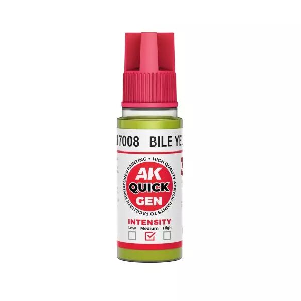 AK Interactive - Gamme Quick Gen - Bile Yellow  - 18ml