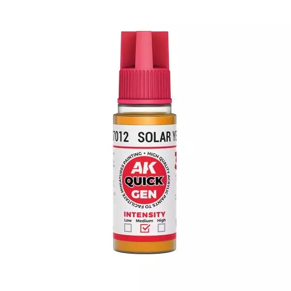 AK Interactive - Gamme Quick Gen - Solar Yellow  - 18ml