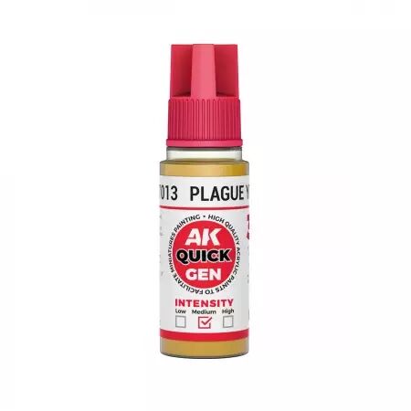 AK Interactive - Gamme Quick Gen - Plague Yellow  - 18ml