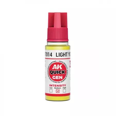 AK Interactive - Gamme Quick Gen - Light Yellow  - 18ml