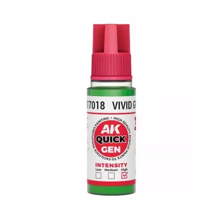AK Interactive - Gamme Quick Gen - Vivid Green - 18ml