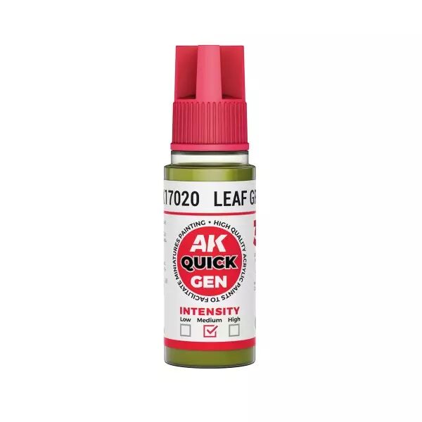 AK Interactive - Gamme Quick Gen - Leaf Green - 18ml