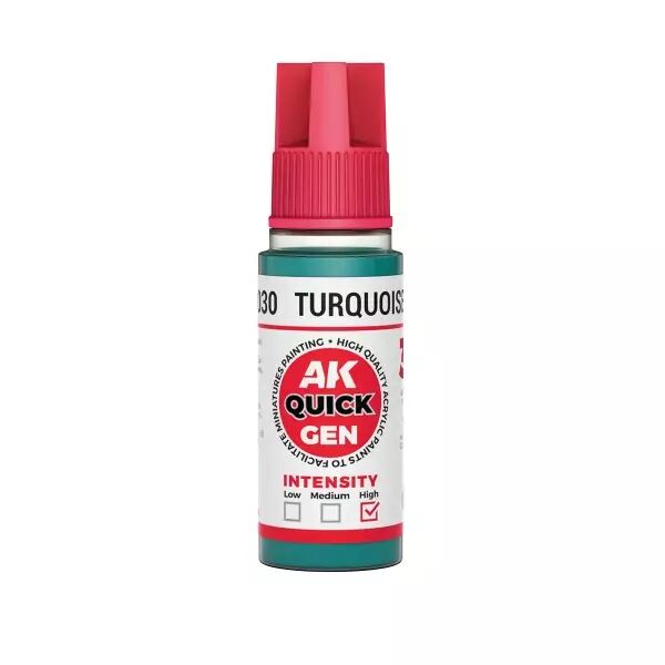 AK Interactive - Gamme Quick Gen - Turquoise Green  - 18ml