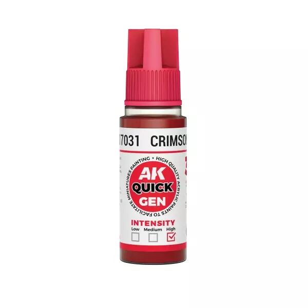AK Interactive - Gamme Quick Gen - Crimson Red  - 18ml