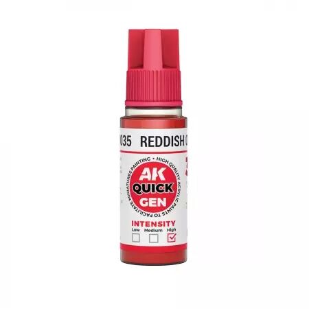 AK Interactive - Gamme Quick Gen - Reddish Orange  - 18ml