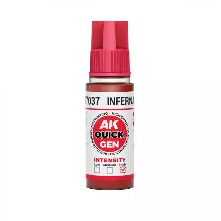 AK Interactive - Gamme Quick Gen - Infernal Red  - 18ml