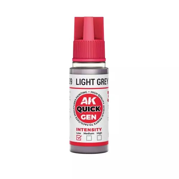 AK Interactive - Gamme Quick Gen - Light Grey Shadow  - 18ml