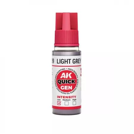 AK Interactive - Gamme Quick Gen - Light Grey Shadow  - 18ml