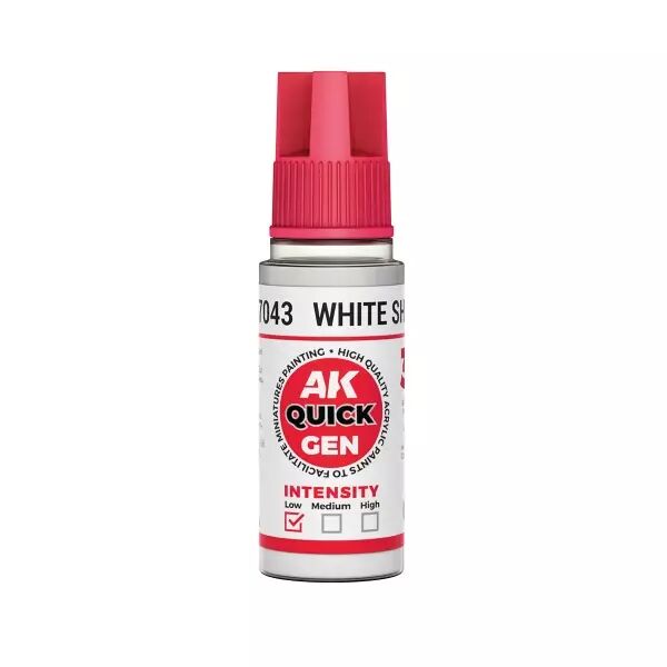 AK Interactive - Gamme Quick Gen - White Shadow  - 18ml