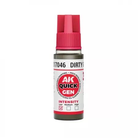 AK Interactive - Gamme Quick Gen - Dirty Grey  - 18ml