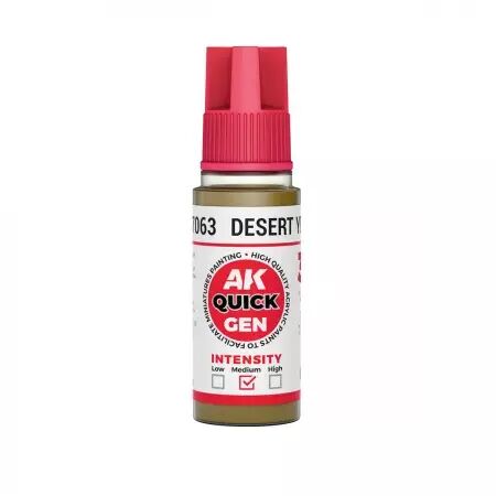 AK Interactive - Gamme Quick Gen - Desert Yellow  - 18ml
