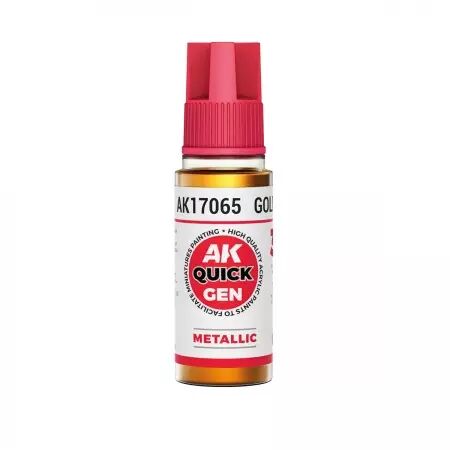 AK Interactive - Gamme Quick Gen - Gold  - 18ml
